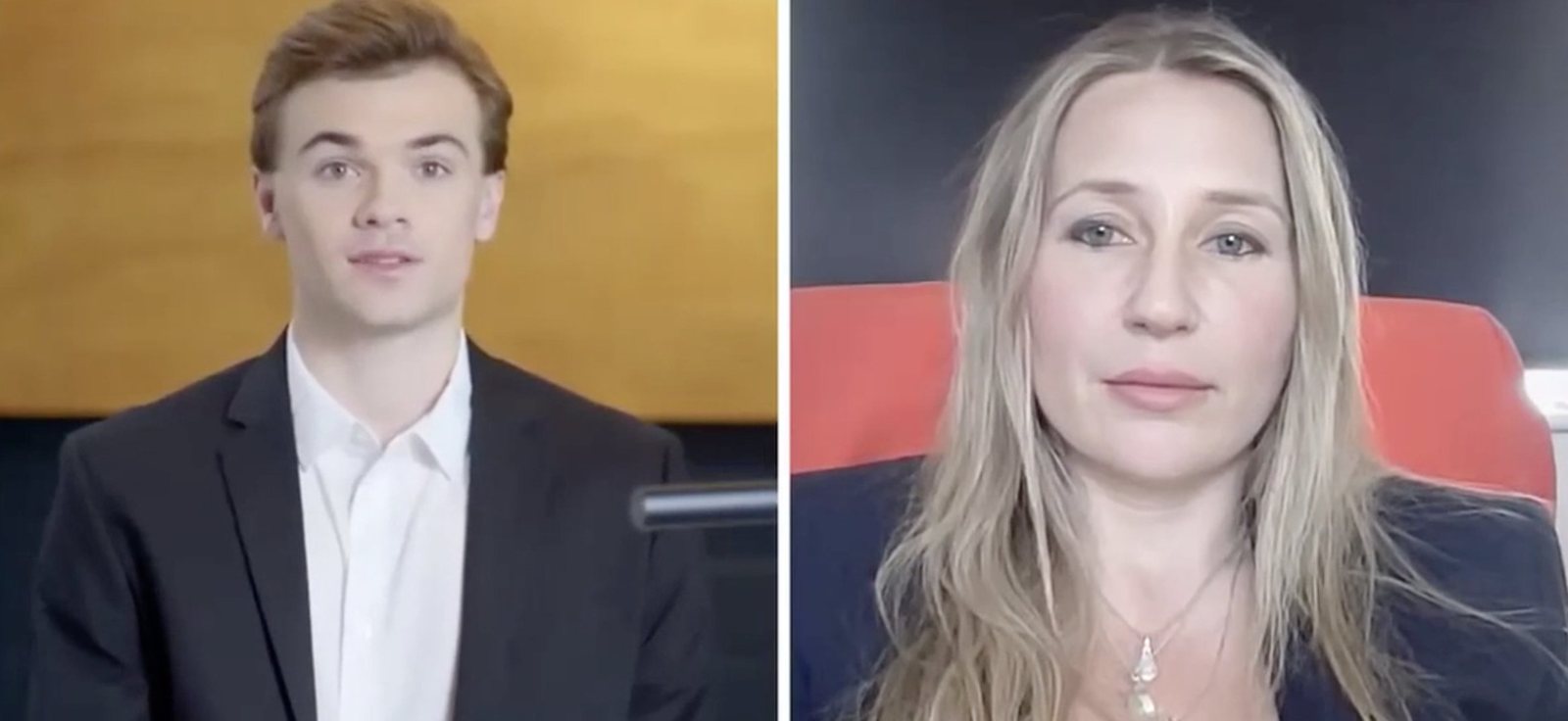 A manager on a video call with an AI employee, rehearsing a pay conversation