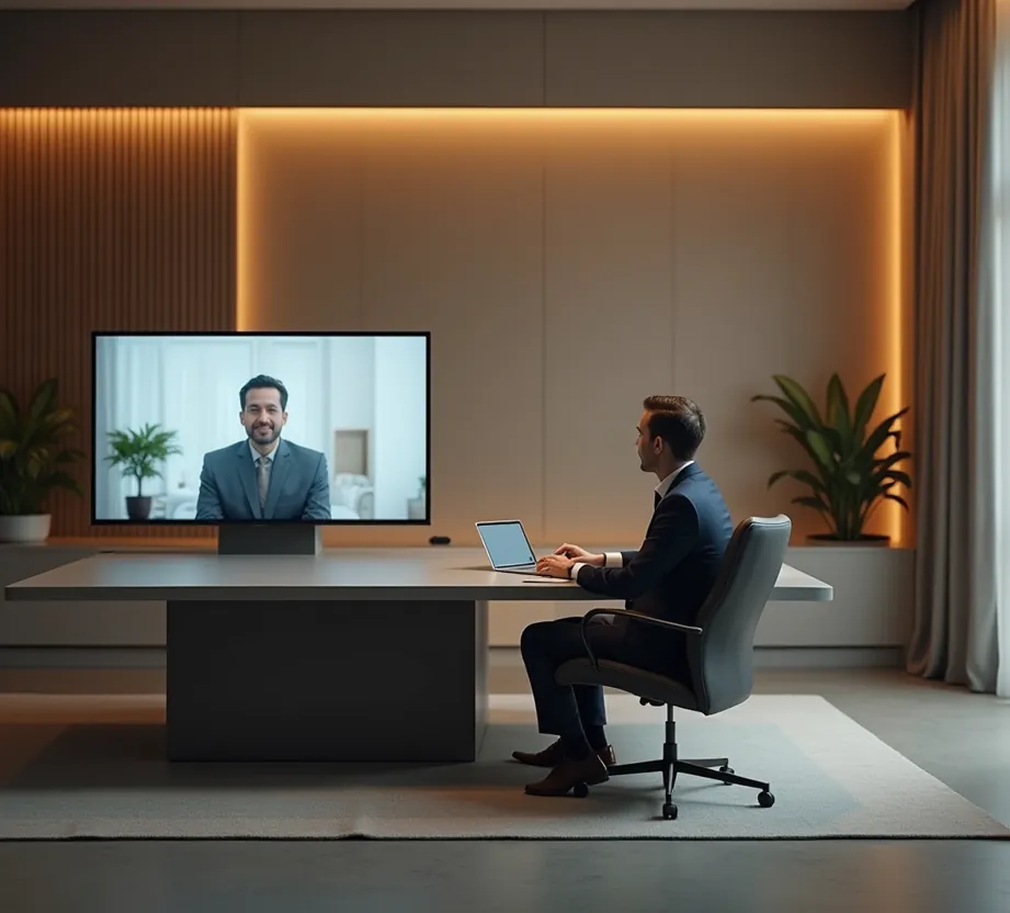 Manager practicing a difficult conversation with AI roleplay